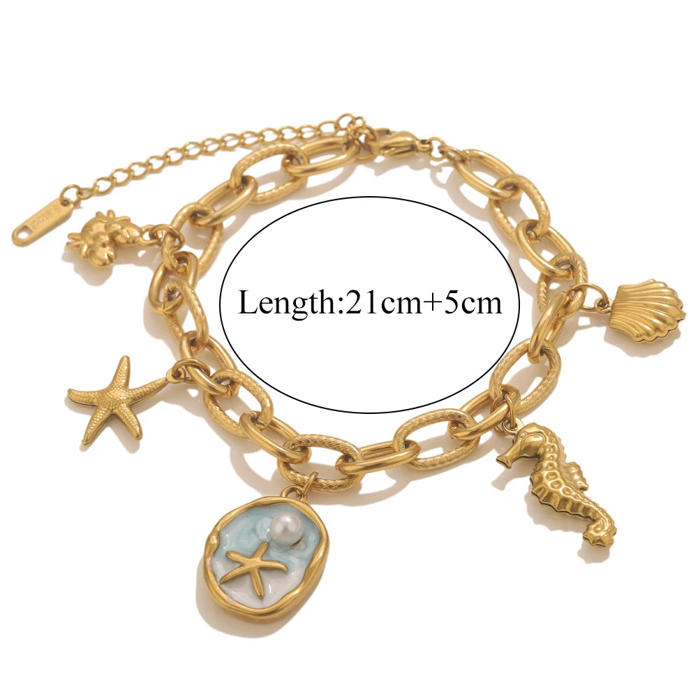 Bracelet Etoile de Mer Acier Inoxydable - NatyGlam's