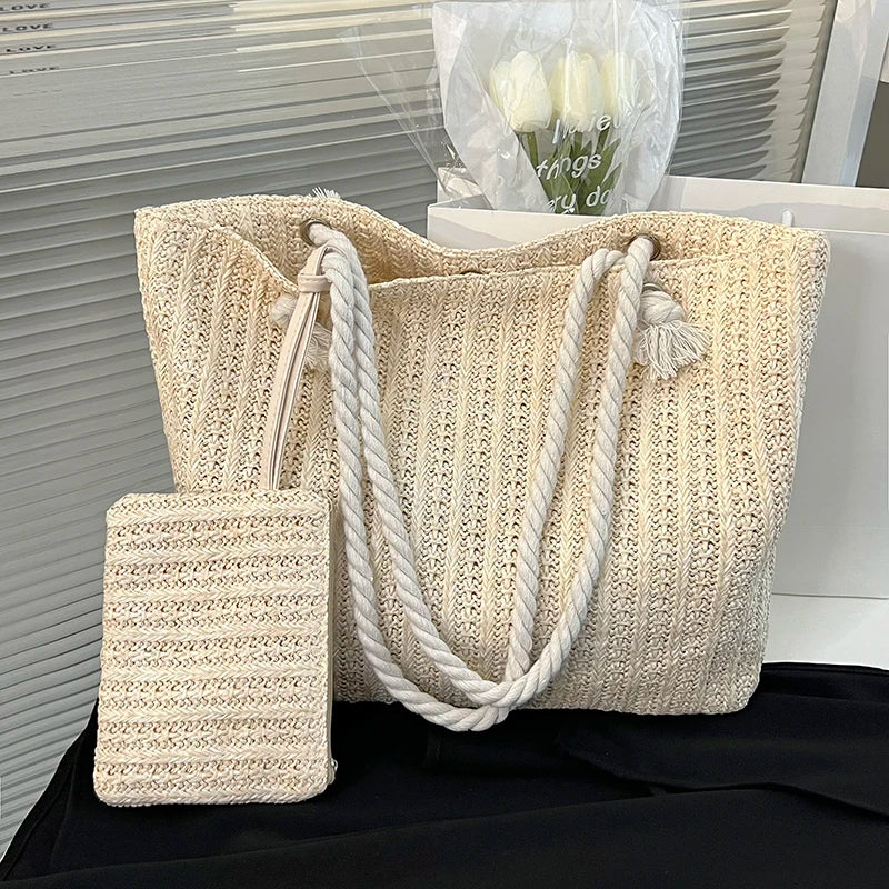 Sac à main Femme en Paille Grande Capacité - NatyGlam's
