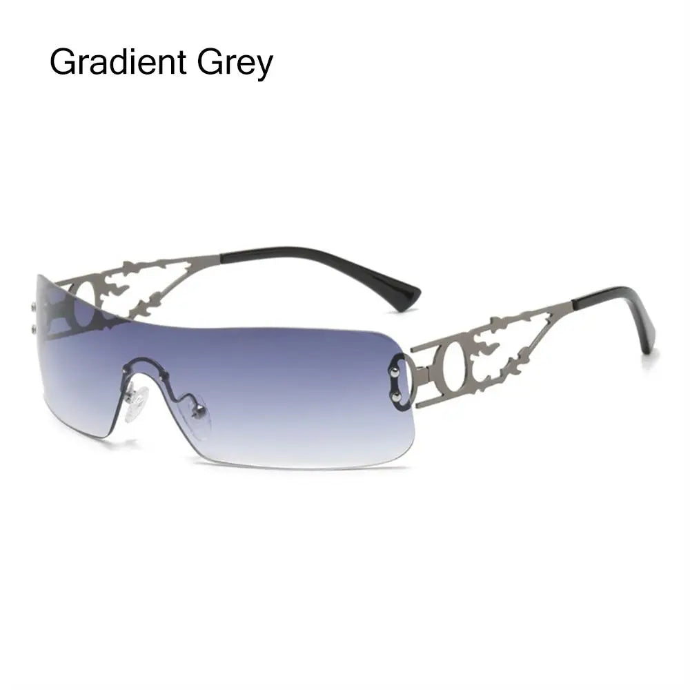 Lunettes de soleil Y2K futuristes femme UV400  - NatyGlam's