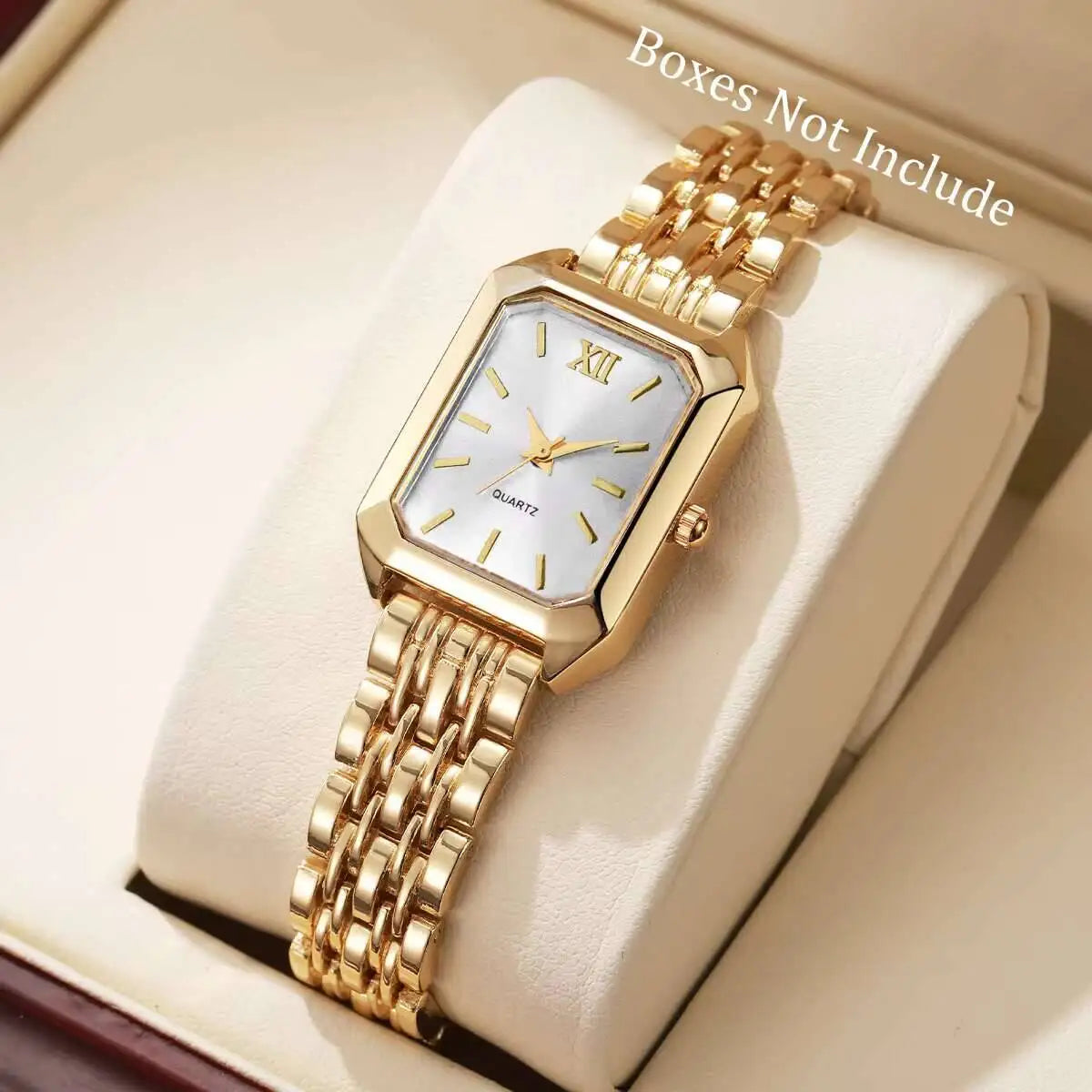 Montre Femme Rectangulaire Elégante à Quartz - NatyGlam's