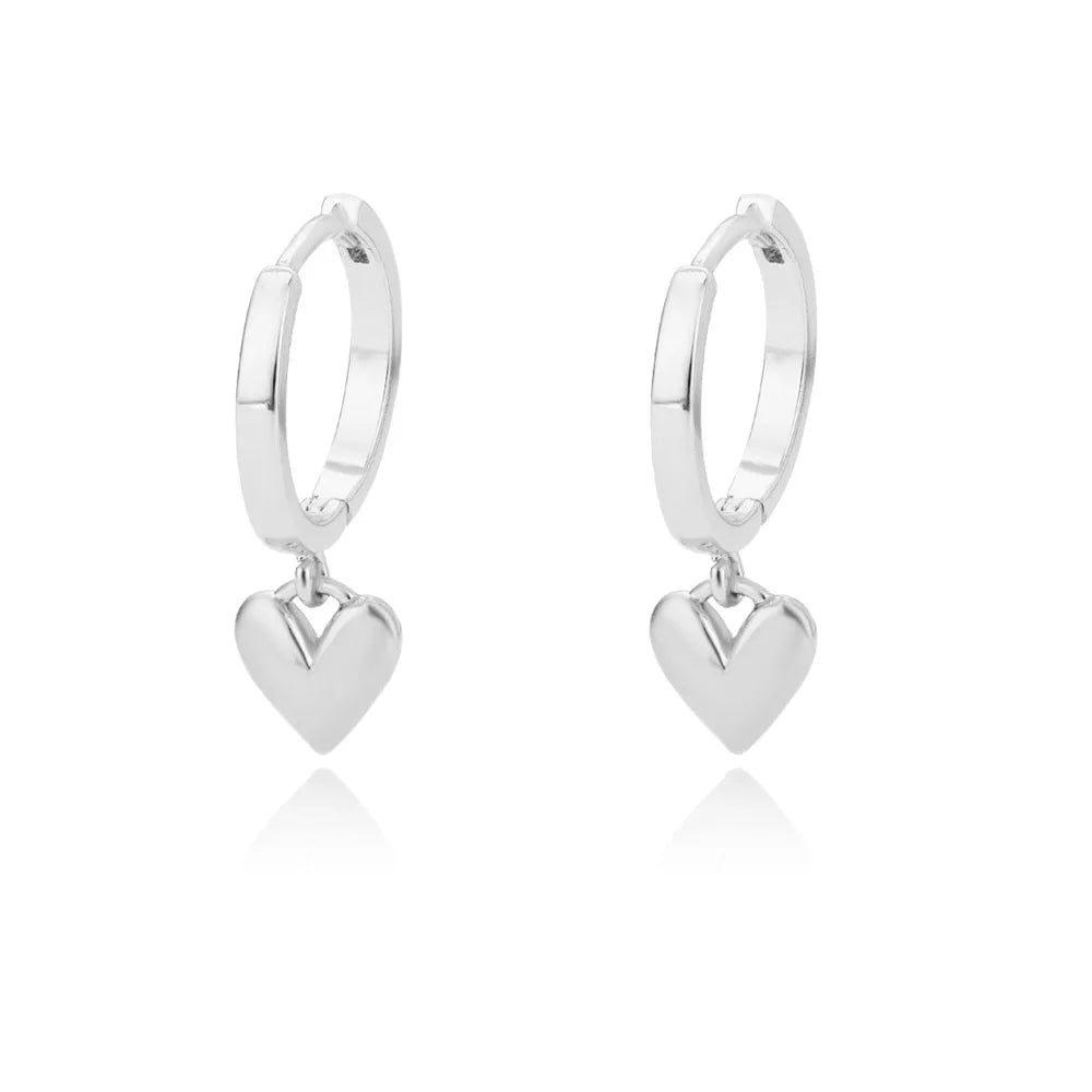 Boucles d'oreilles Coeur en Acier Inoxydable - NatyGlam's