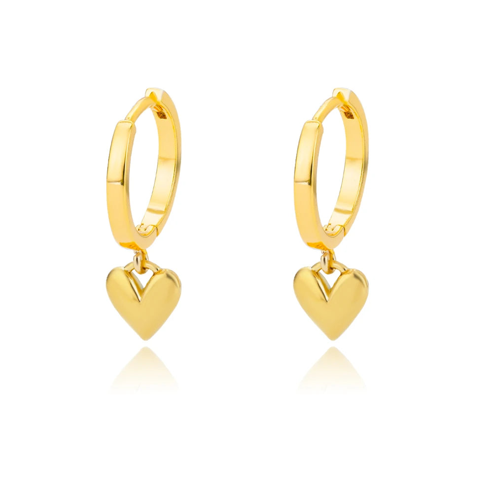 Boucles d'oreilles Coeur en Acier Inoxydable - NatyGlam's