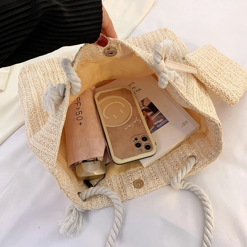 Sac à main Femme en Paille Grande Capacité - NatyGlam's