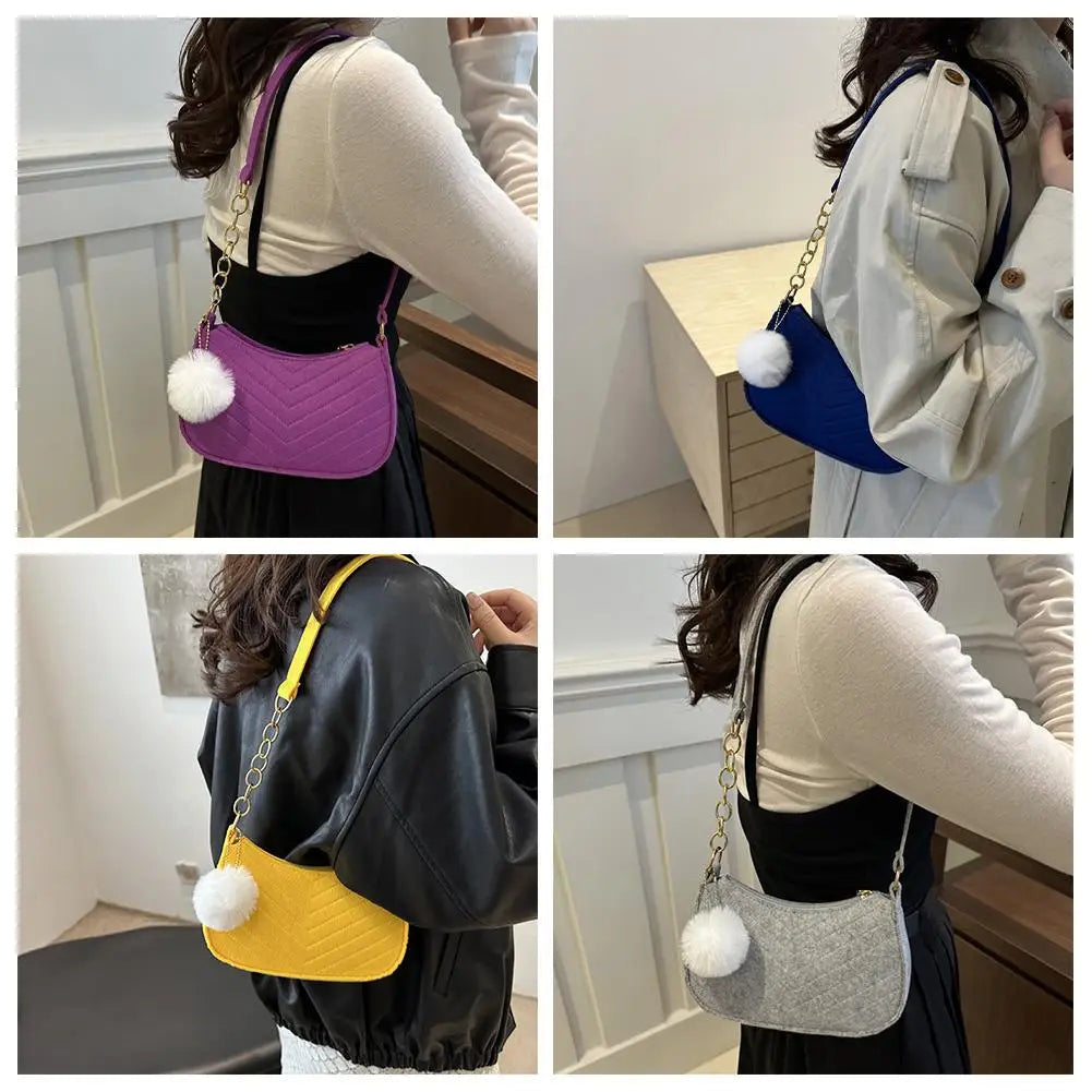 Mini Sac Bandoulière Femme en Feutre Elégant - NatyGlam's