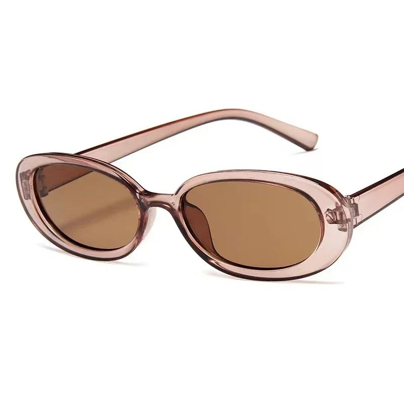 Lunettes de soleil ovales rétro femme UV400 tendance - NatyGlam's