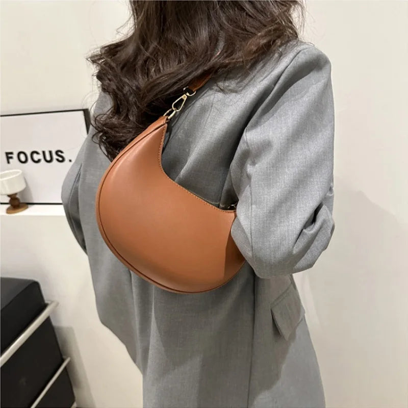 Sac Bandoulière Demi-Lune Luxe Femme - NatyGlam's