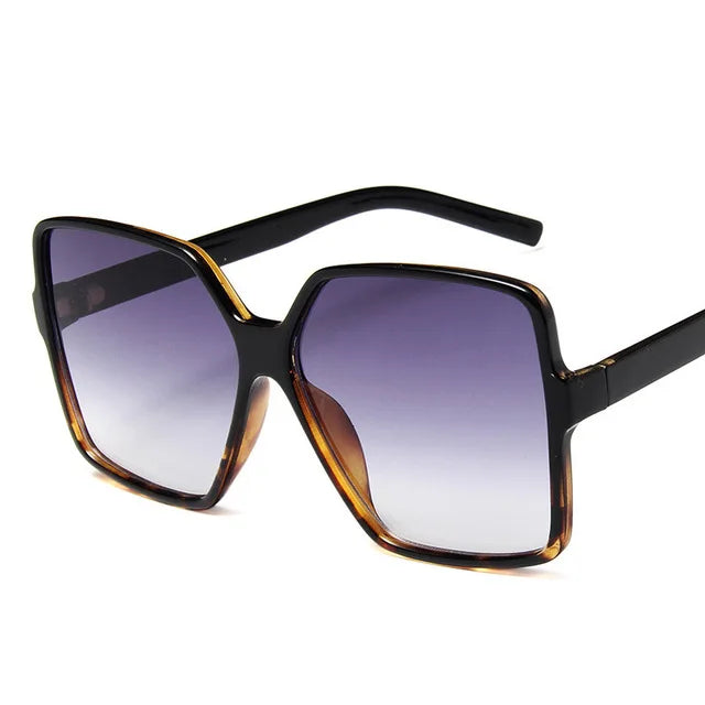 Lunettes de soleil oversize femme dégradé tendance UV400 - NatyGlam's