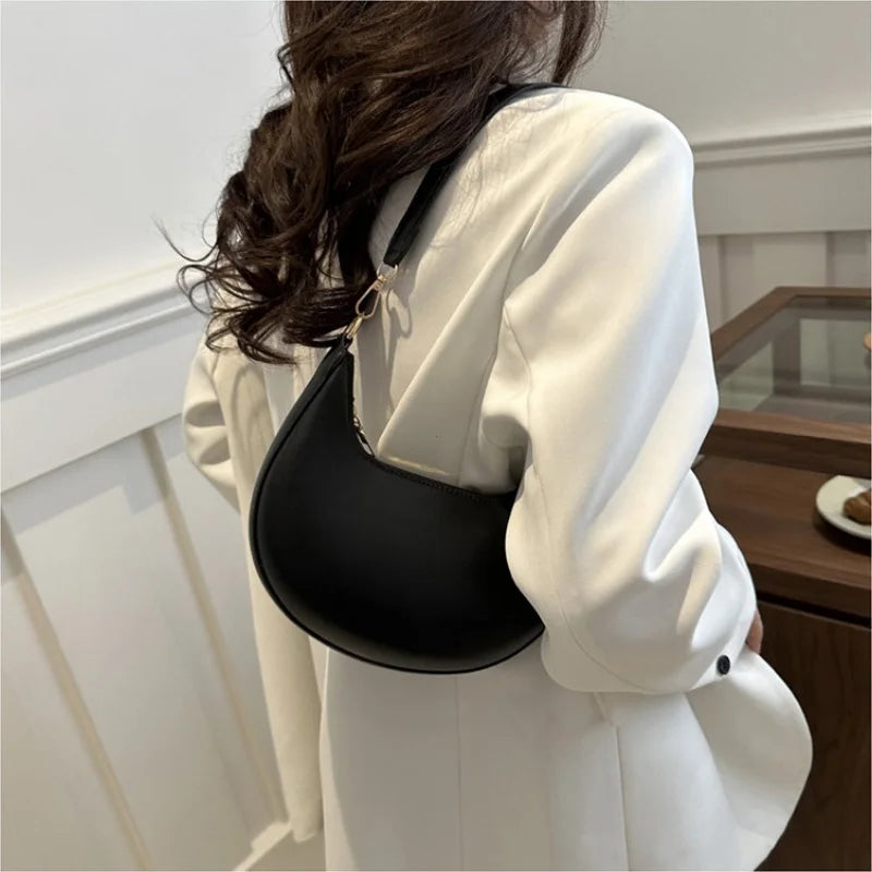Sac Bandoulière Demi-Lune Luxe Femme - NatyGlam's