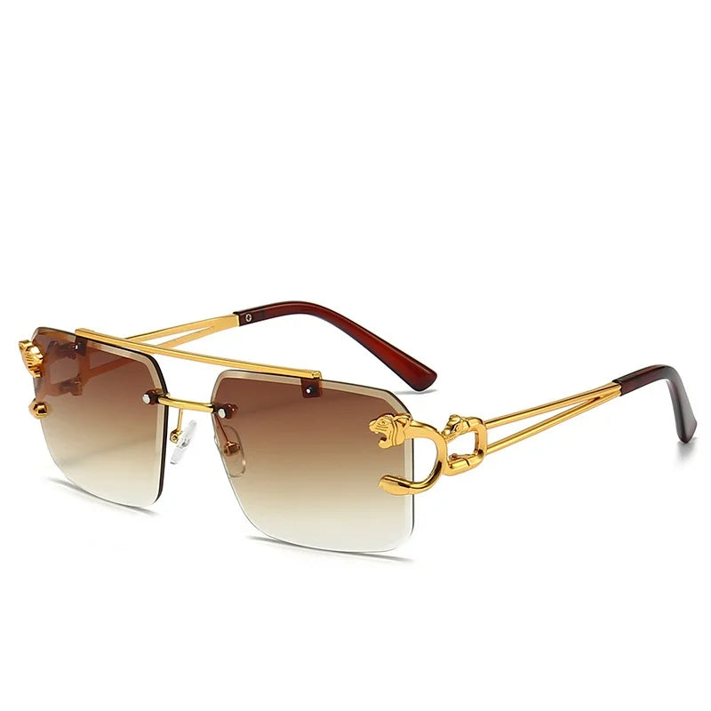 Lunettes de soleil carrées de luxe femme UV400 - NatyGlam's