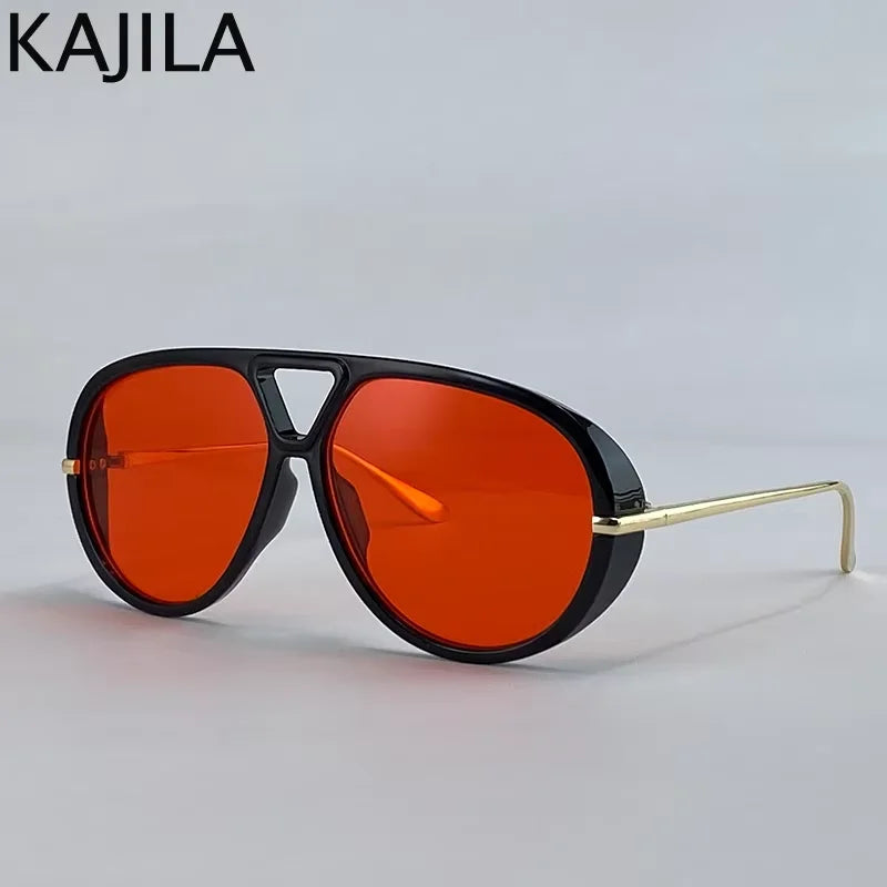 Lunettes de soleil pilote oversize femme style luxe UV400 - NatyGlam's