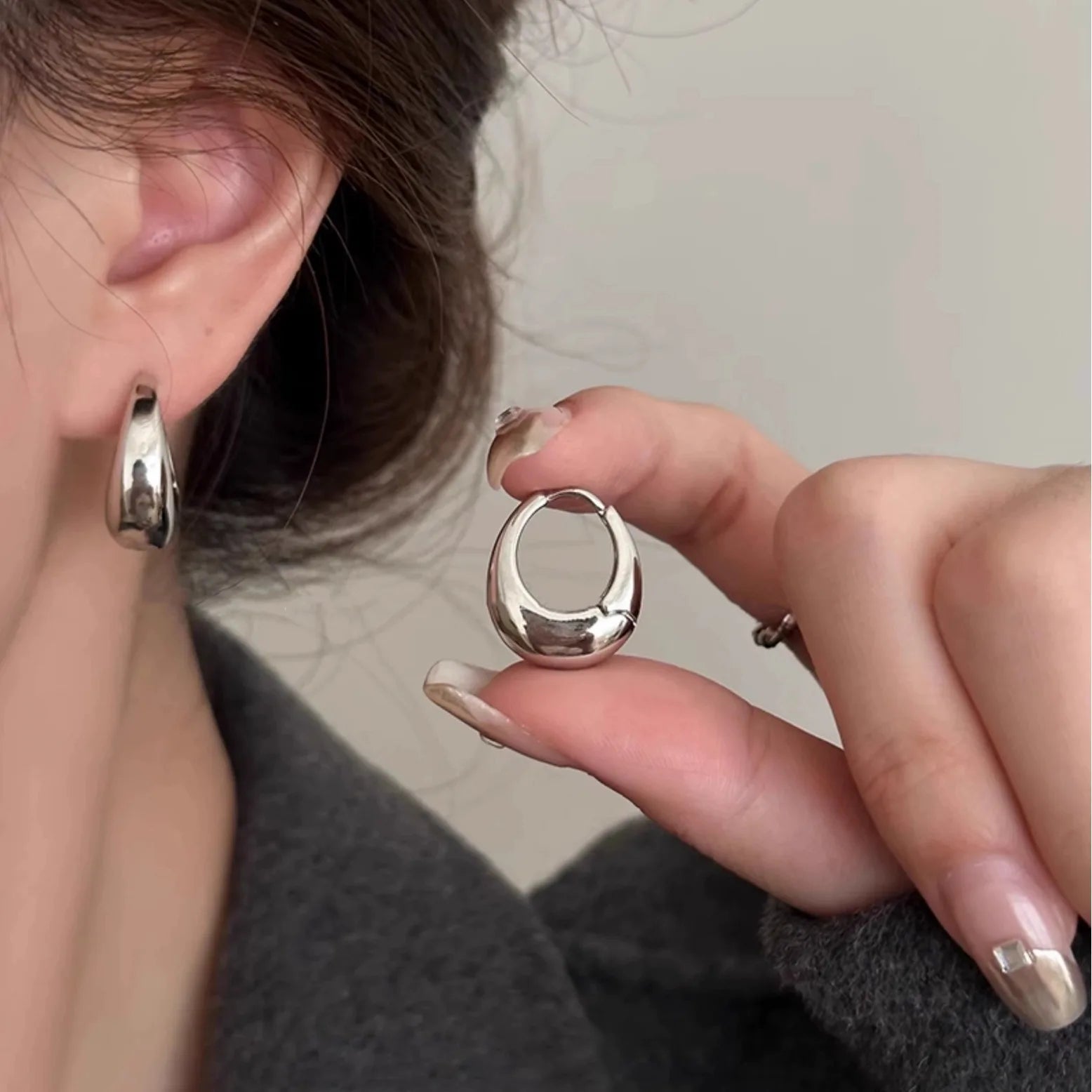 Lot de 3 Paires de Boucles d'Oreilles en Acier Inoxydable - NatyGlam's