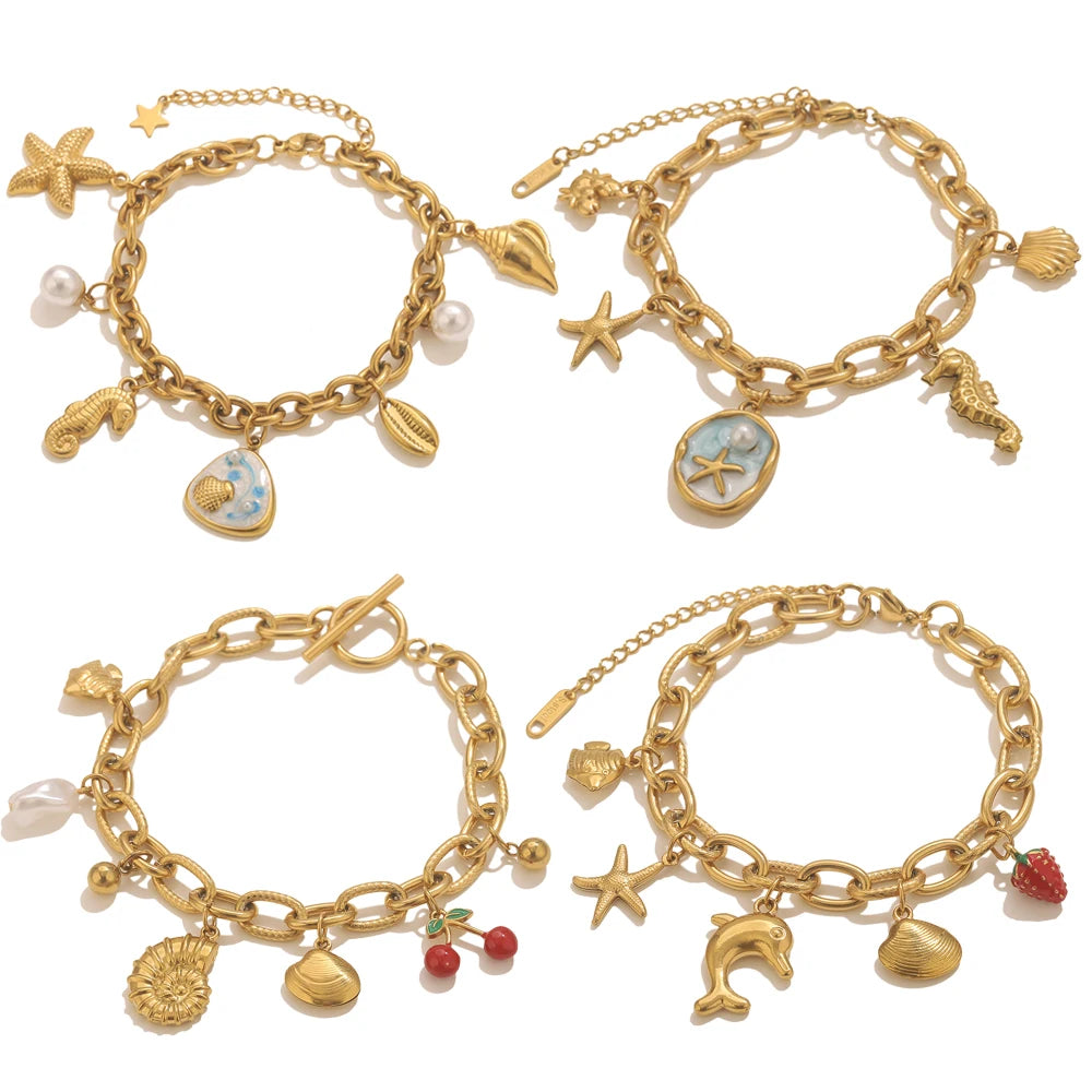 Bracelet Etoile de Mer Acier Inoxydable - NatyGlam's