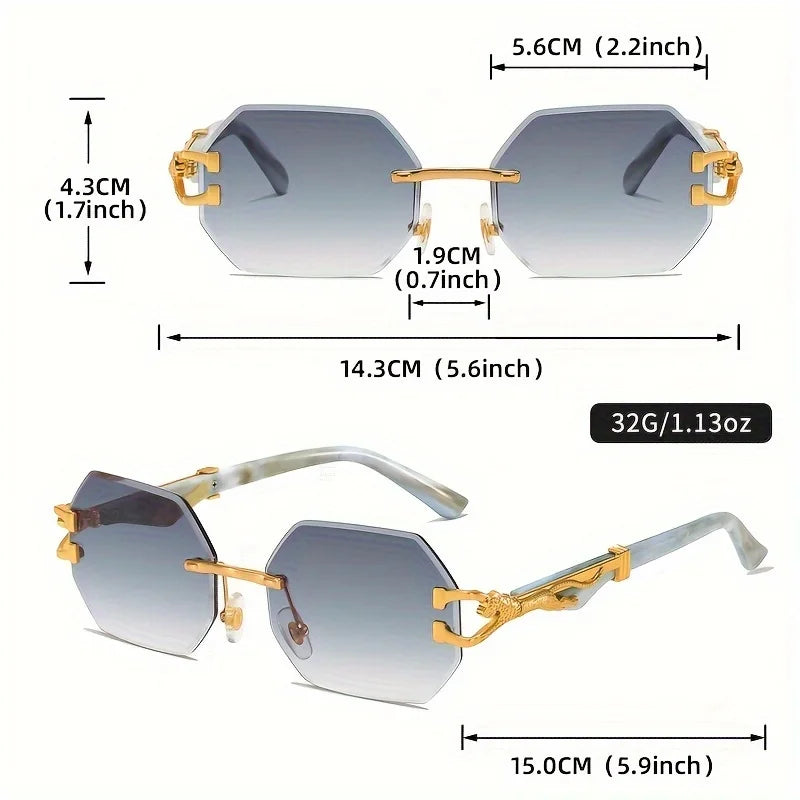 Lunettes de Soleil Géométriques Femme UV400 Tendance - NatyGlam's