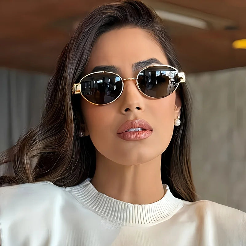 Lunettes de soleil ovales tendance femme - NatyGlam's