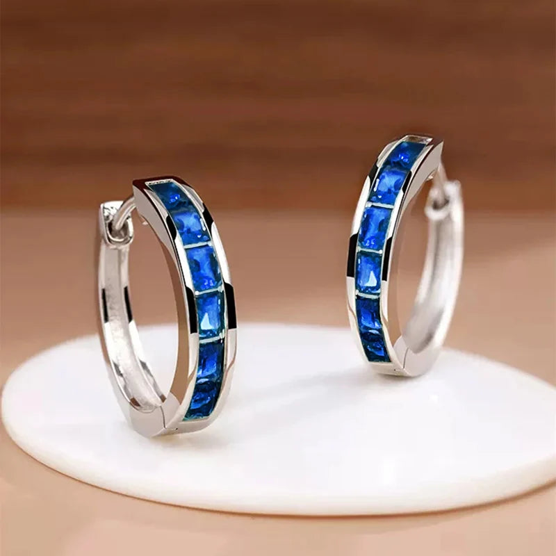 Boucles d'oreilles Créoles Elégance Zirconia - NatyGlam's