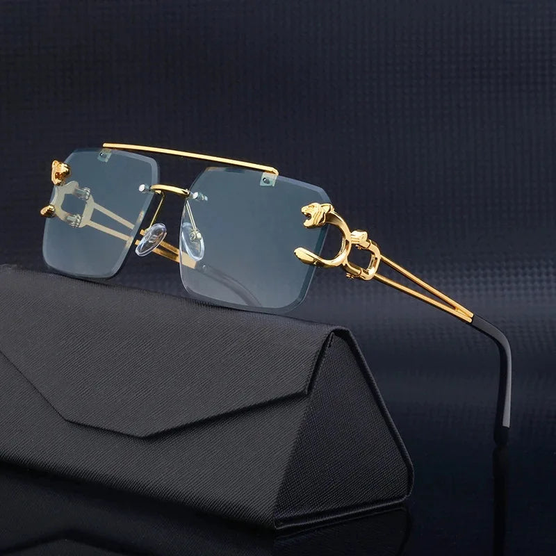 Lunettes de soleil carrées de luxe femme UV400 - NatyGlam's