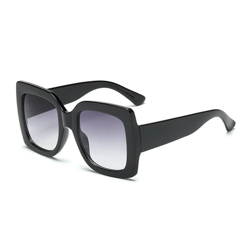 Lunettes de soleil carrées oversize femme Style vintage tendance - NatyGlam's