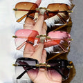 Lunettes de soleil carrées femme - Style luxe tendance - NatyGlam's