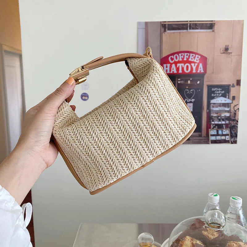 Sac à main Paille d'été - Sac Bandoulière Tressé Chic Style Bohème - NatyGlam's
