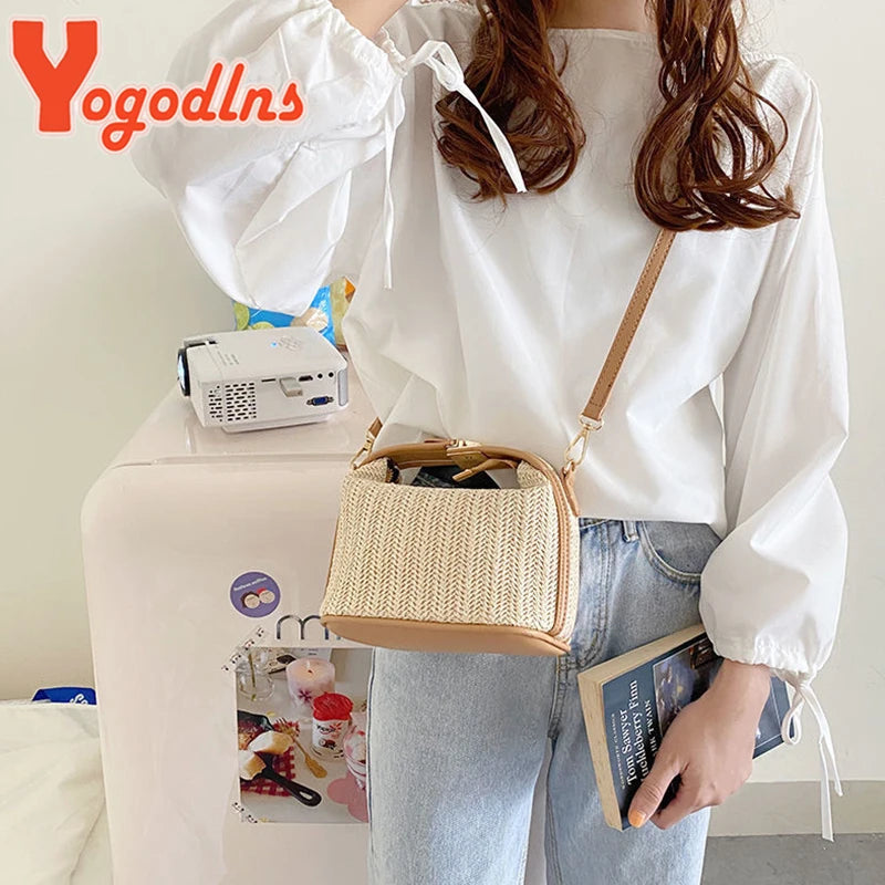 Sac à main Paille d'été - Sac Bandoulière Tressé Chic Style Bohème - NatyGlam's