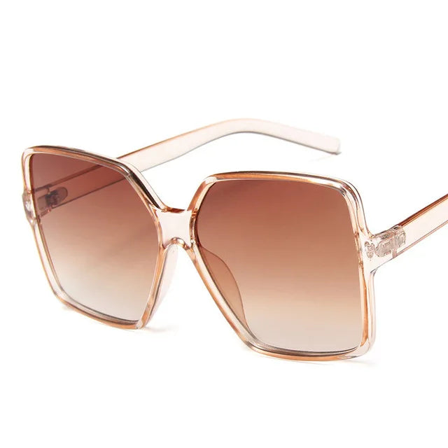 Lunettes de soleil oversize femme dégradé tendance UV400 - NatyGlam's