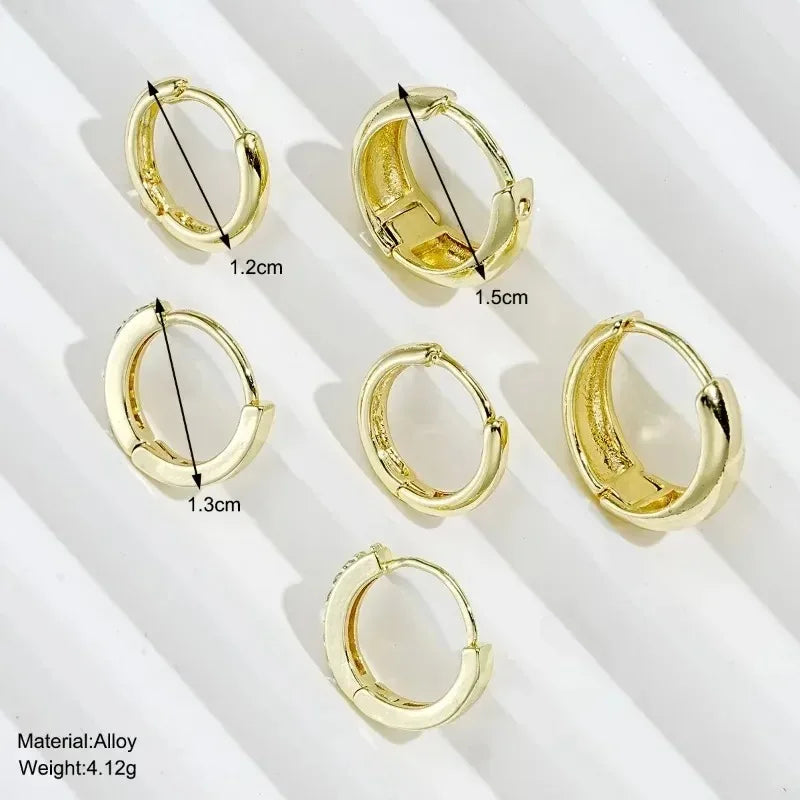 Lot de 3 Paires de Boucles d'Oreilles en Acier Inoxydable - NatyGlam's