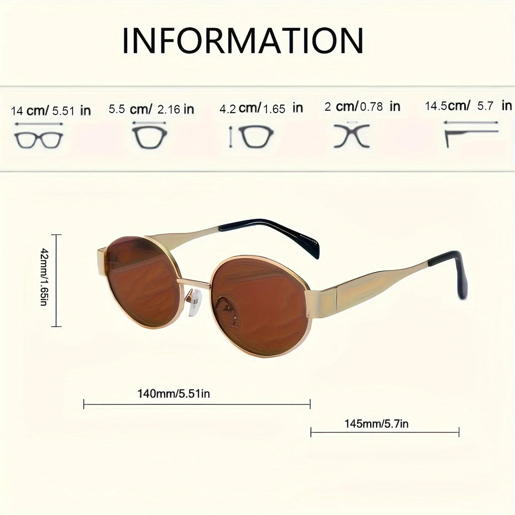 Lunettes de soleil ovales tendance femme - NatyGlam's